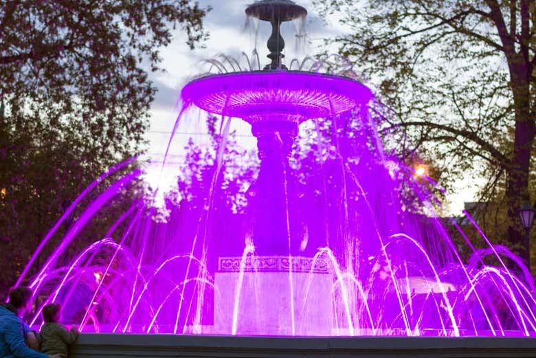 Fuente iluminada de Nizhni Nóvgorod