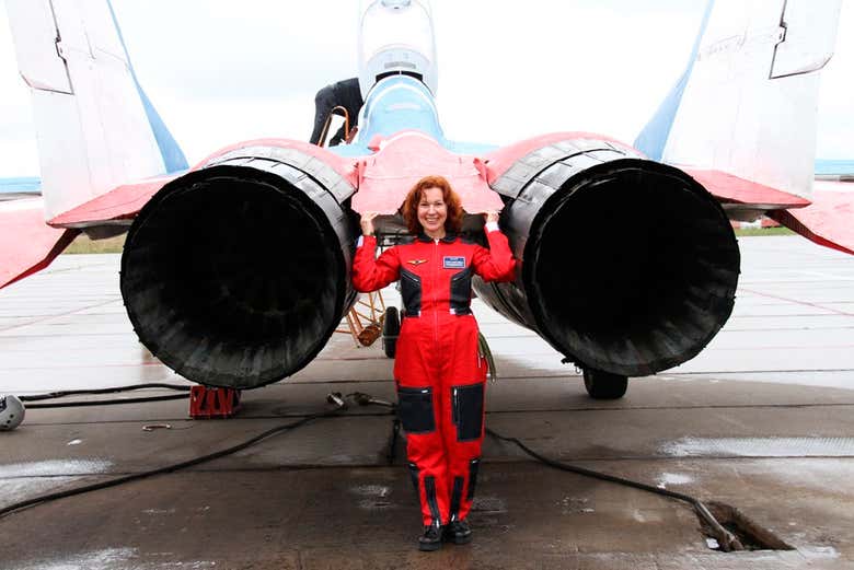 Supersonic MiG-29 flight