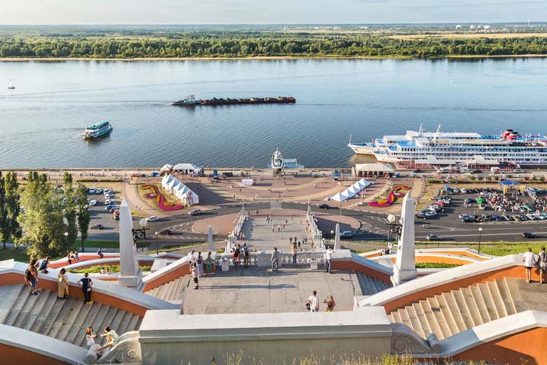 Belvedere dalle scale Chkálov