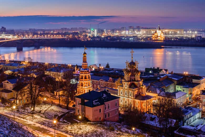 Vue panoramique sur Nijni Novgorod