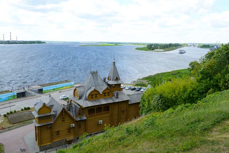 Río Volga a su paso por Gorodets