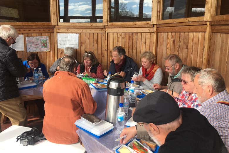 Almoço tipo piquenique