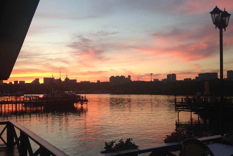 Sunset on the Don River