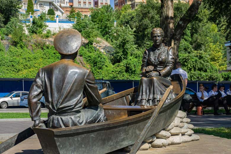 Escultura del barquero