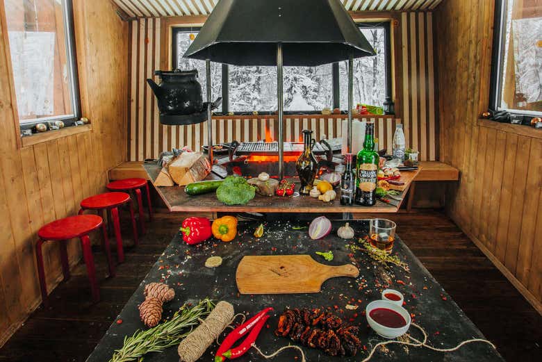 Typical Russian lunch