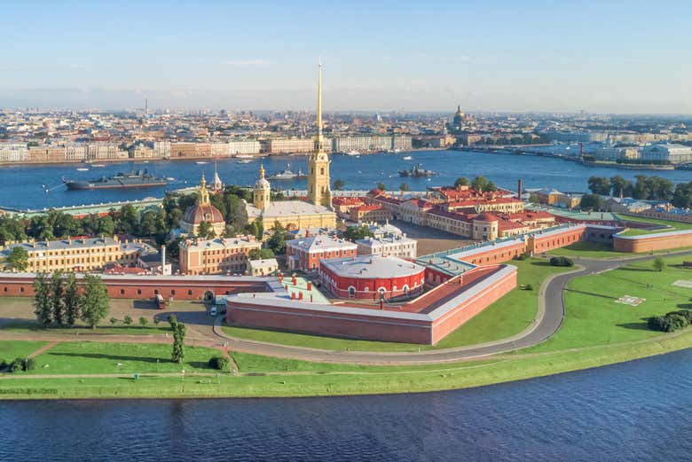 Peter and Paul Fortress on Zayachi, or Hare, Island