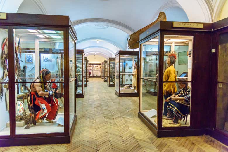 Salas do museu Kunstkamera