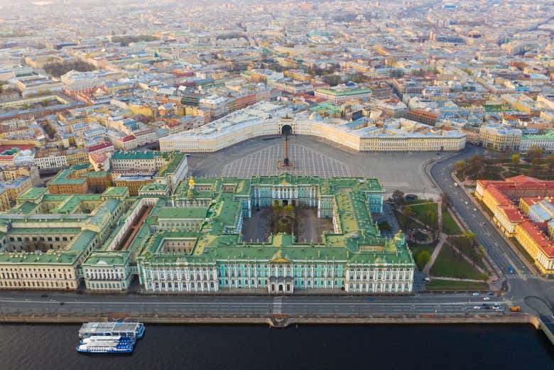 Vista aérea del Museo Hermitage