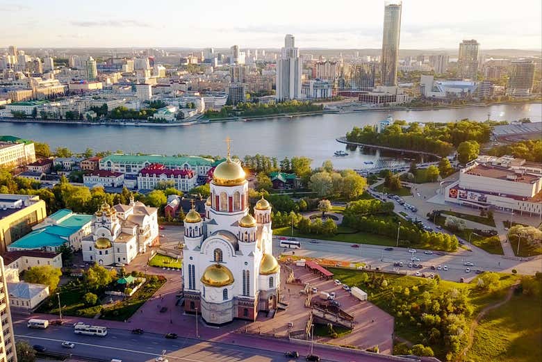 Panoramica di Ekaterinburg