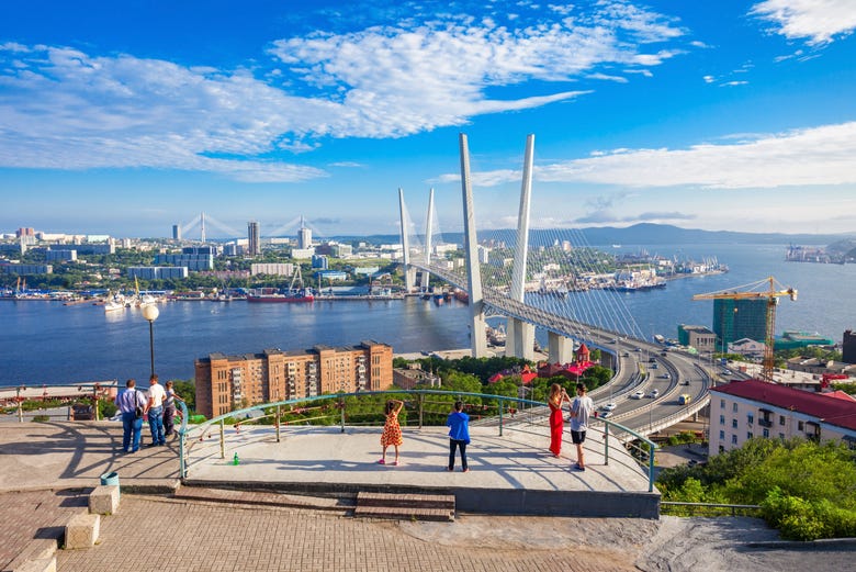 Vue panoramique de Vladivostok