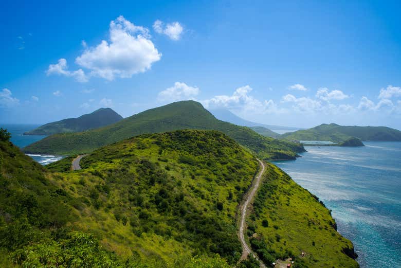 Vistas de la península sureste de San Cristóbal