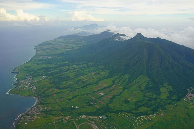 Vista aerea del Liamuiga
