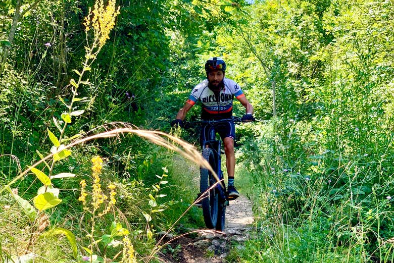 Une section de la piste cyclable autour de Saint-Marin