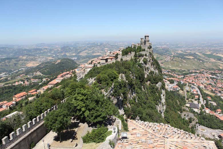Incredible views of Mount Titano