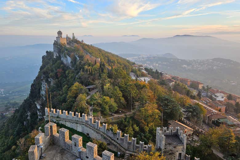 Vista aerea su San Marino