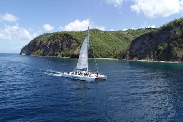 Excursion en bateau dans la baie de Soufrière