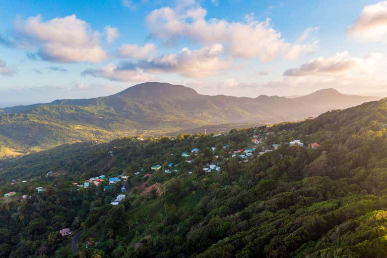 Paisagens de Castries, em Santa Lúcia
