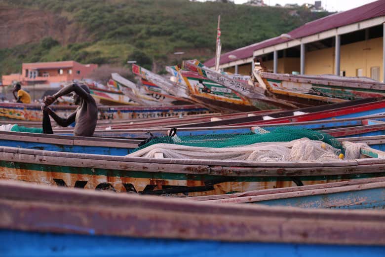 Barcos típicos de Dakar