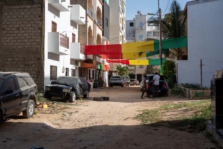 Calles del barrio de Ouakam