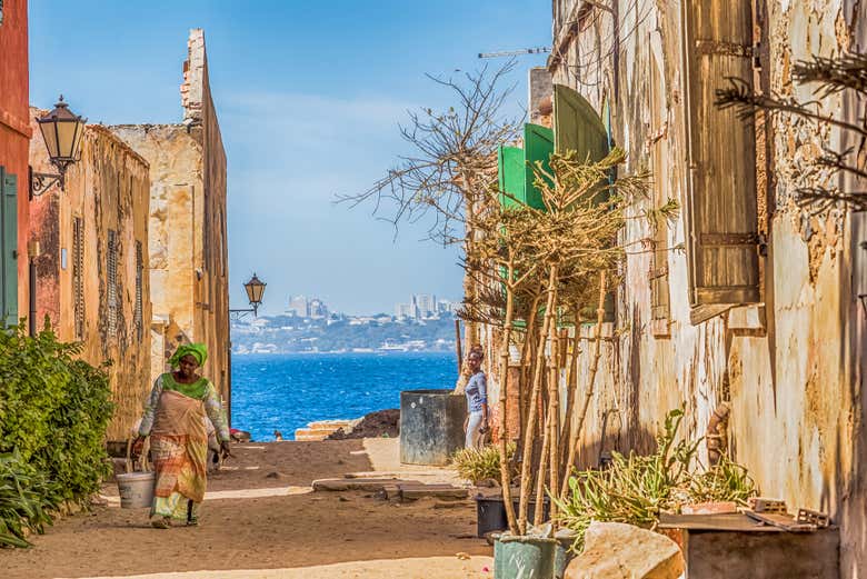 Calles de la isla de Gorea