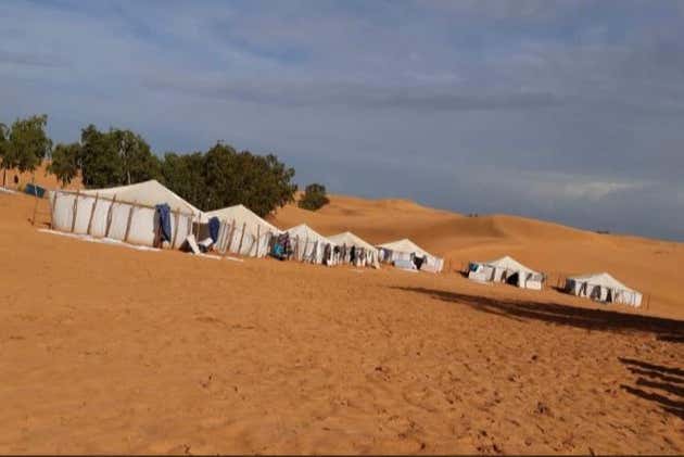 Camp in Lompoul desert