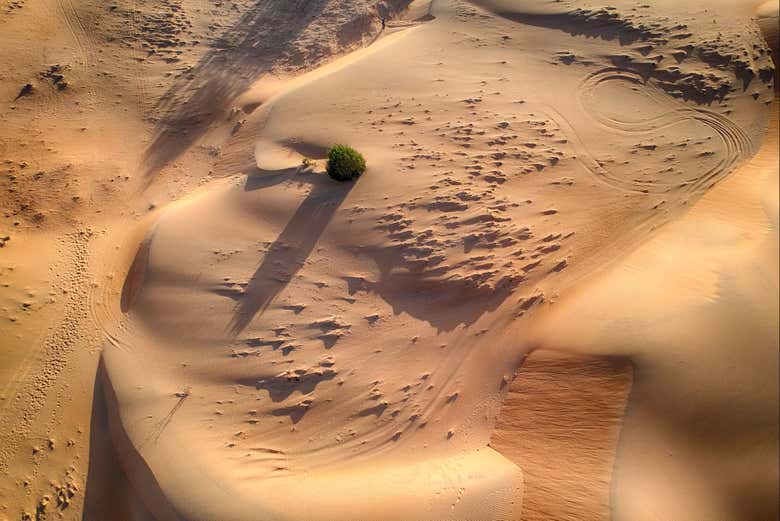 Panoramic view of the Lompoul Desert