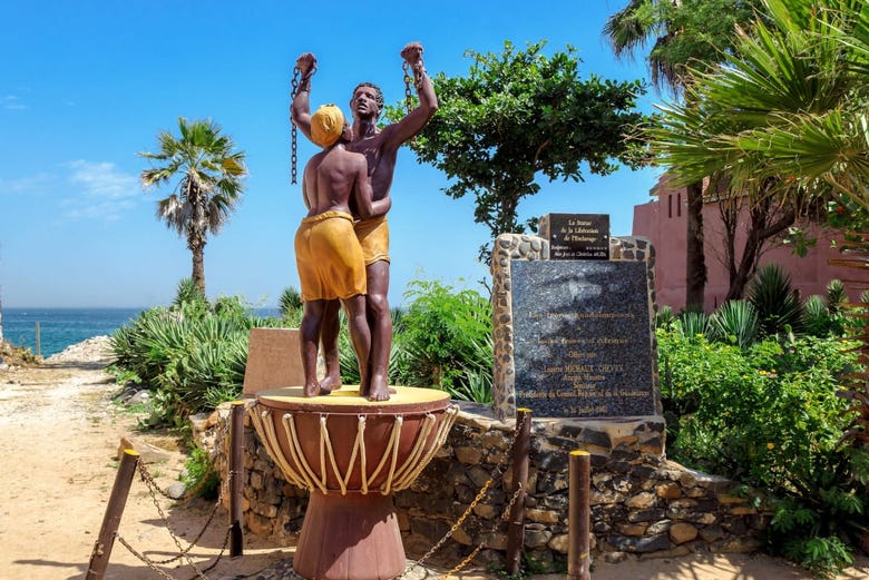 The Slavery Freedom Monument on Goree Island