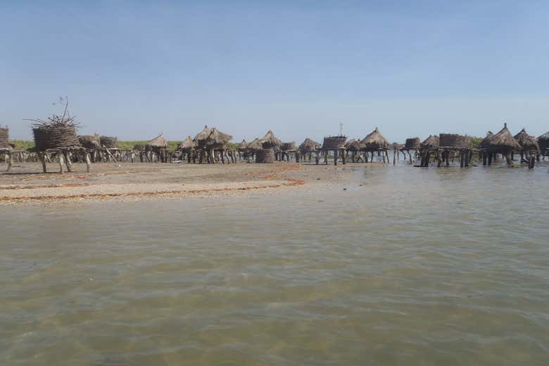 The wooden bridge of Fadiouth
