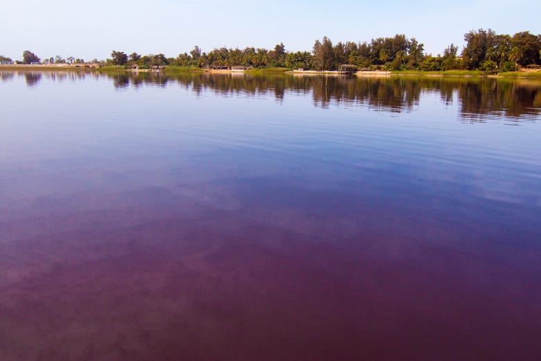 Lago Rosa do Senegal