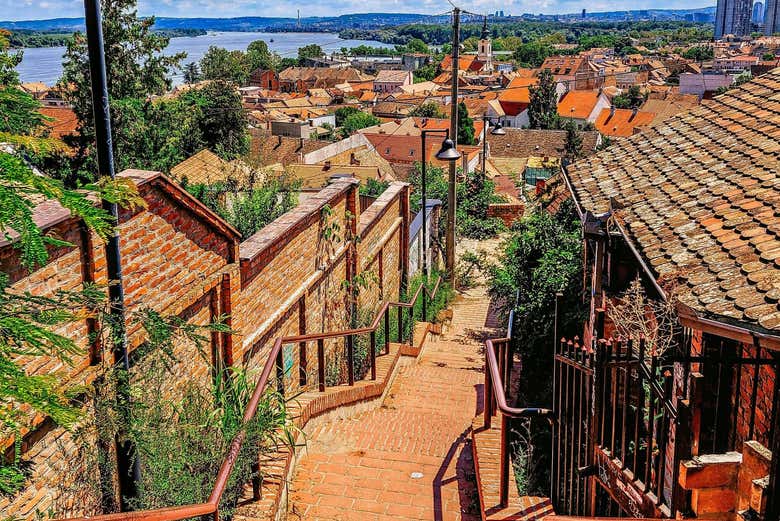 Les escaliers du centre de Zemun