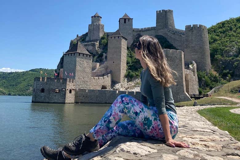 Disfrutando de la excursión a la Fortaleza de Golubac