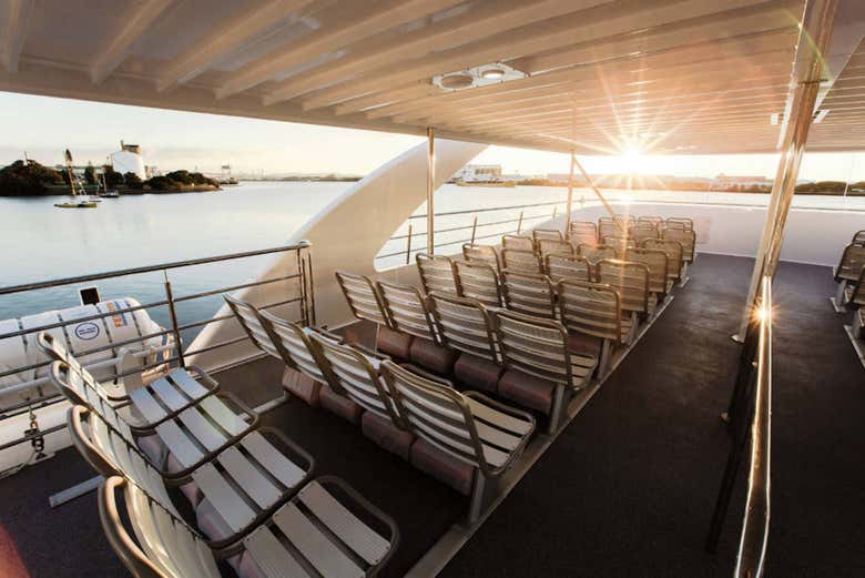 Interior do barco