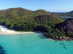 La Digue na visão de um drone