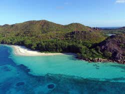 La Digue na visão de um drone