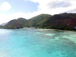 Praslin a vista de Drone