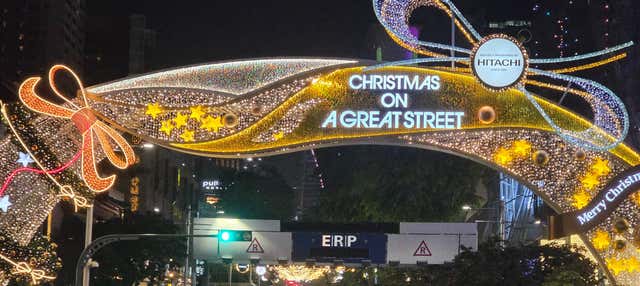 Autobús navideño de Singapur