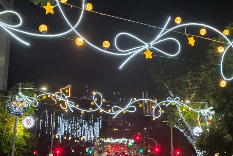 Alumbrado navideño de Singapur