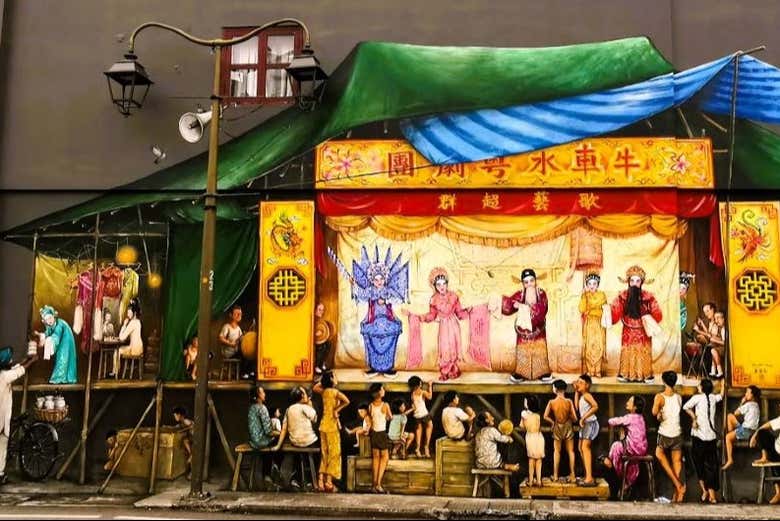Arte callejero en Chinatown