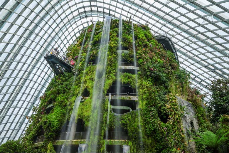 Cascada en Gardens by the Bay