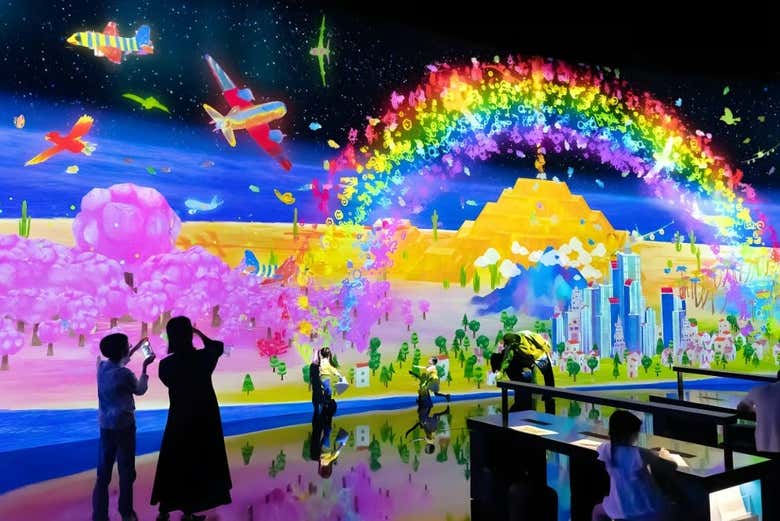 Um templo da arte digital imersiva