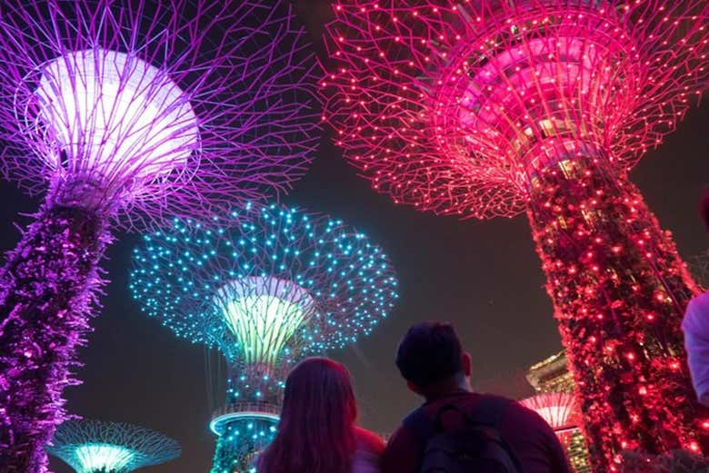 Os enamoraréis del espectáculo nocturno de Singapur