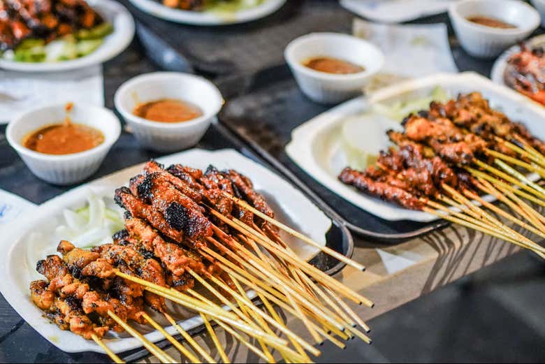 Platillo de satay