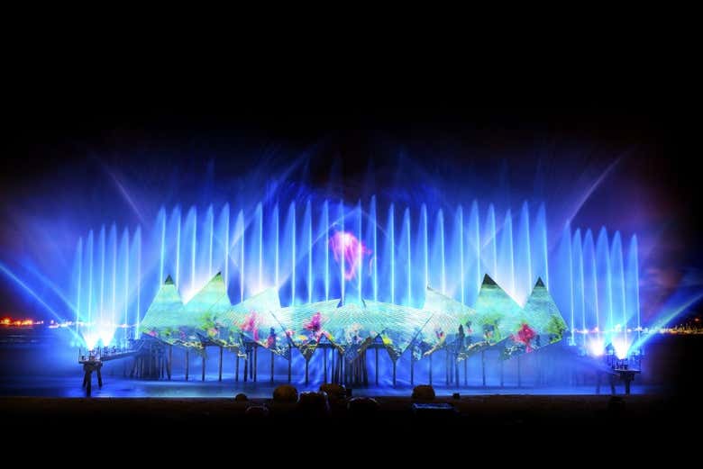Você verá um show com lasers