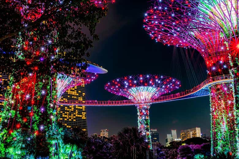 Luces de Navidad en Singapur