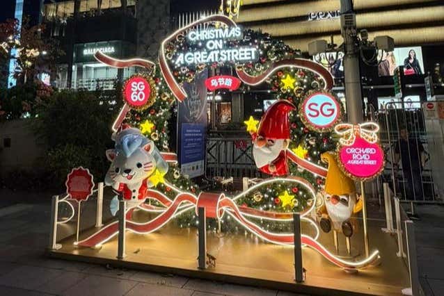 En Navidad, Singapur se engalana en diferentes puntos