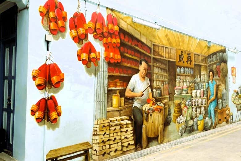 Mural del artista Yip Yew Chong