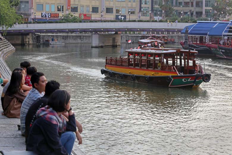 Lungo le rive del fiume Singapore