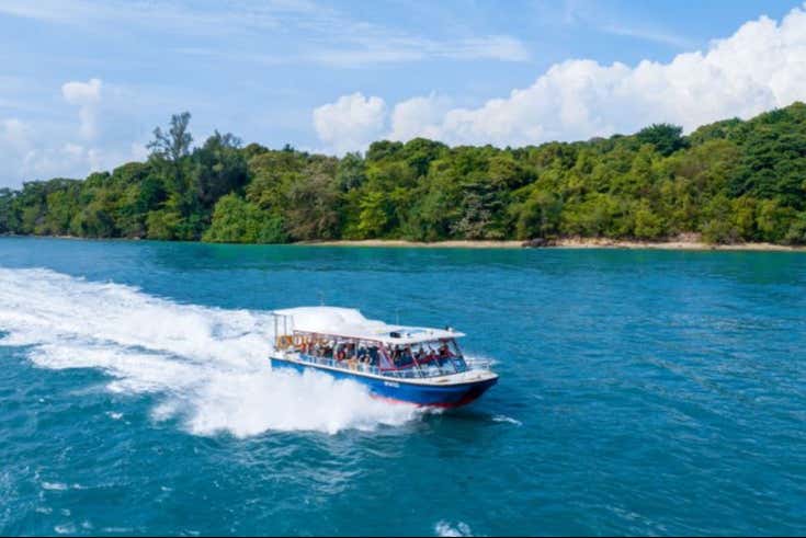 A bordo da lancha