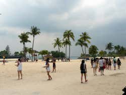 Siloso Beach, Singapore's most lively beach