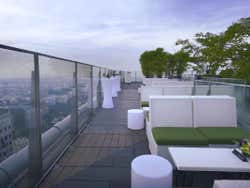 Terrasse d'un rooftop